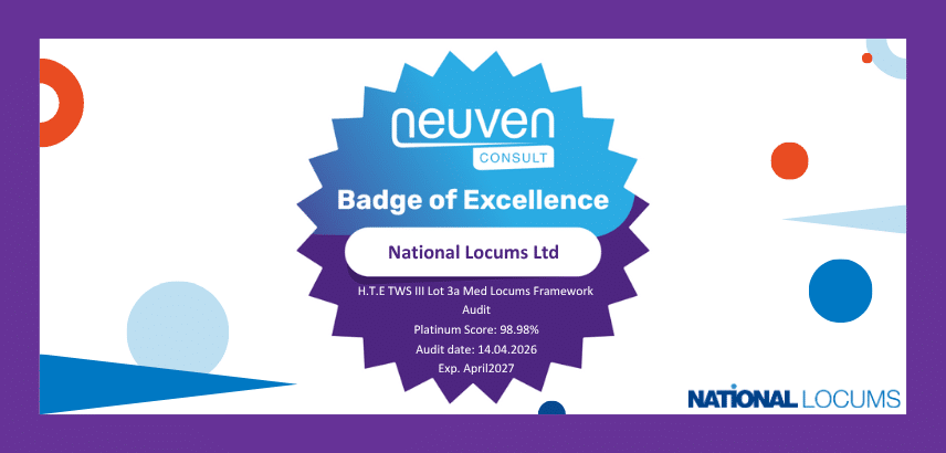 National Locums Achieves Platinum Score in Health Trust Europe Framework Audit